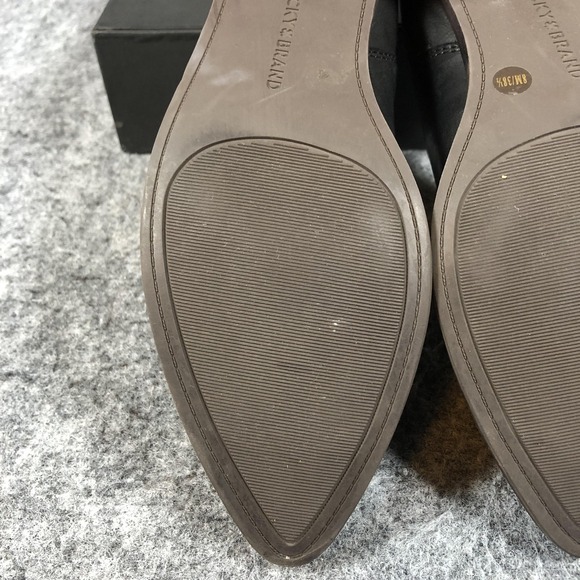 Lucky Brand Koben Ankle Booties Womens 8 M Black Leather Zip Block Heel LK-KOBEN - Picture 12 of 16